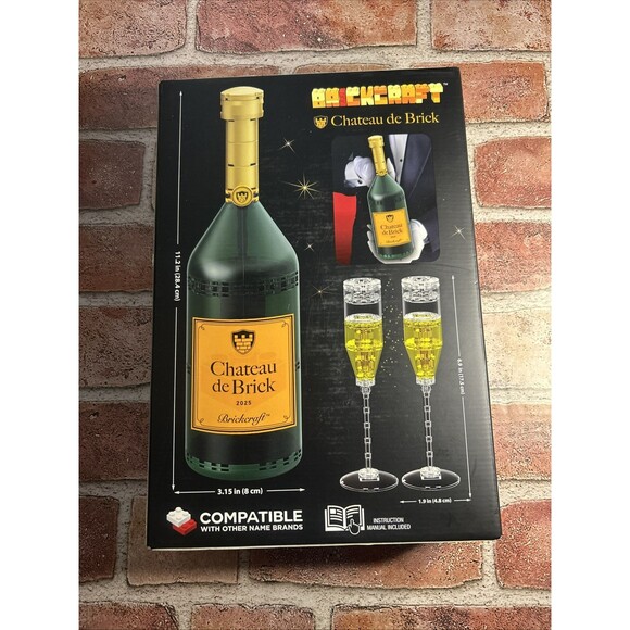 Brickcraft Chateau De Brick Bottle Brick Building Set Bricktanicals New - Picture 2 of 2
